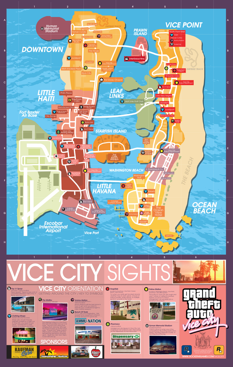 Illustration for article titled Download Your Own Copy of Grand Theft Auto's Colourful Maps